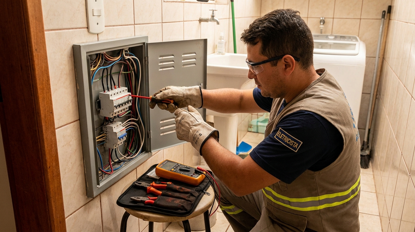 Instalacao de disjuntor residencial em Belém‑PA