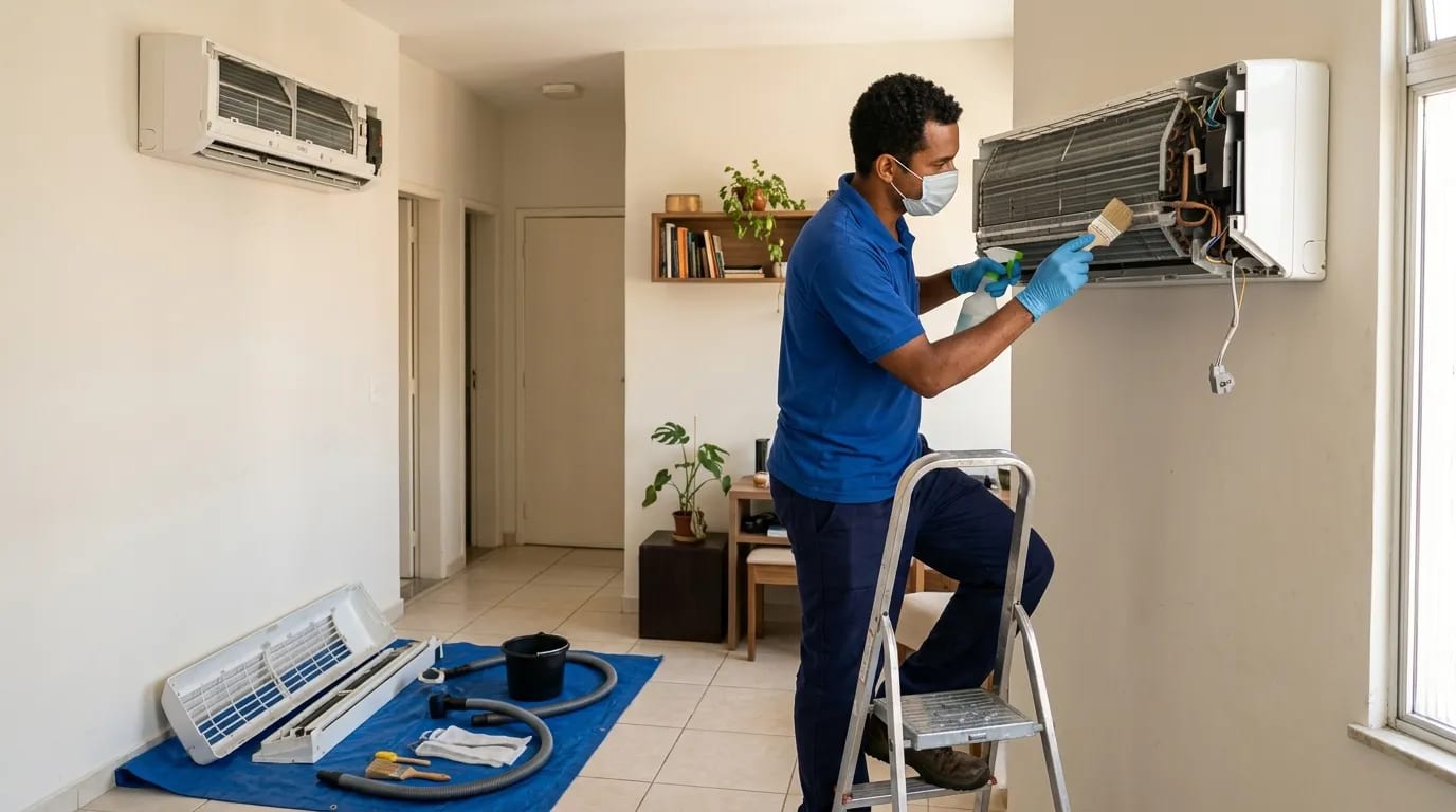 Limpeza da evaporadora em Goiânia‑GO